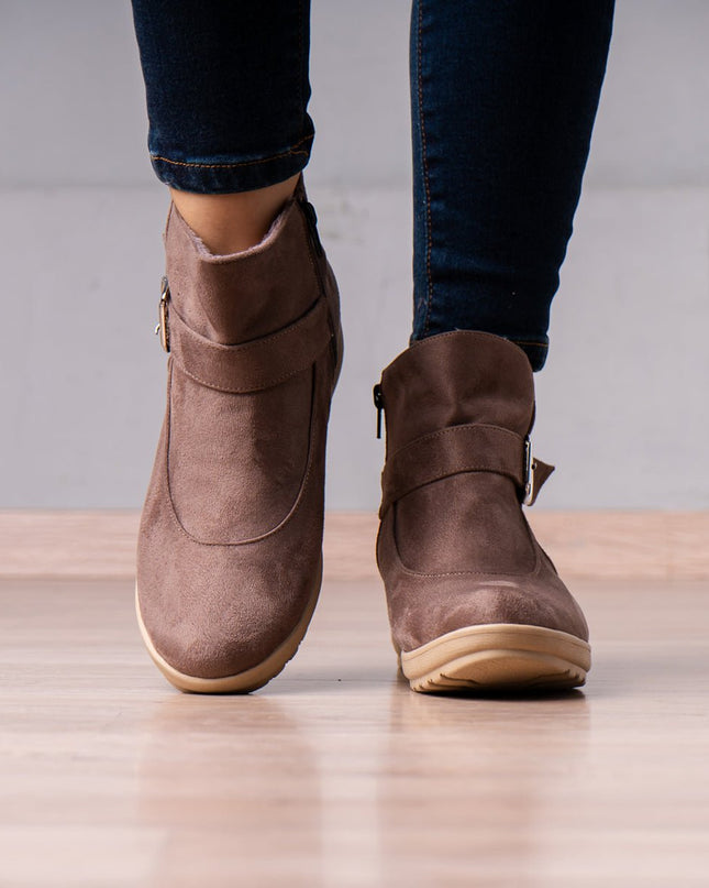 Botines Cresida - Topo - Tienda Nébula