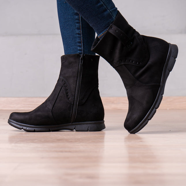 Botines Garbiñe - Negro - Tienda Nébula