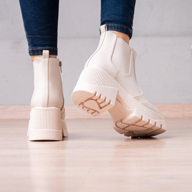 Botines Iraide - Nude - Tienda Nébula