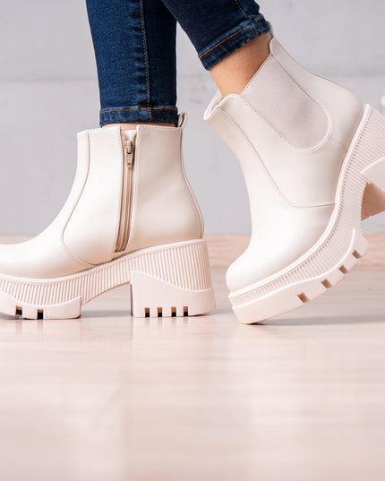 Botines Iraide - Nude - Tienda Nébula