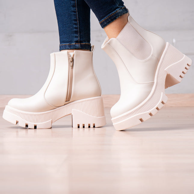 Botines Iraide - Nude - Tienda Nébula