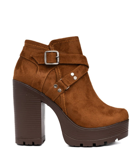 Botines Jorani - Camel Gamuza - Tienda Nébula