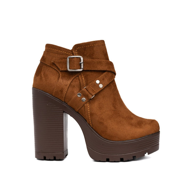 Botines Jorani - Camel Gamuza - Tienda Nébula