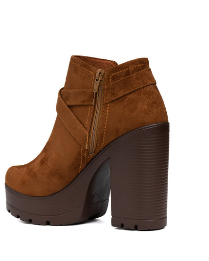 Botines Jorani - Camel Gamuza - Tienda Nébula