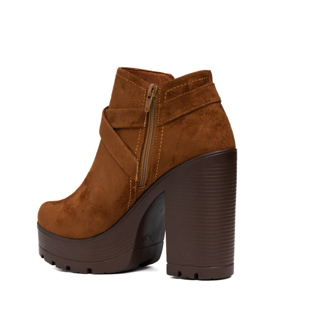 Botines Jorani - Camel Gamuza - Tienda Nébula