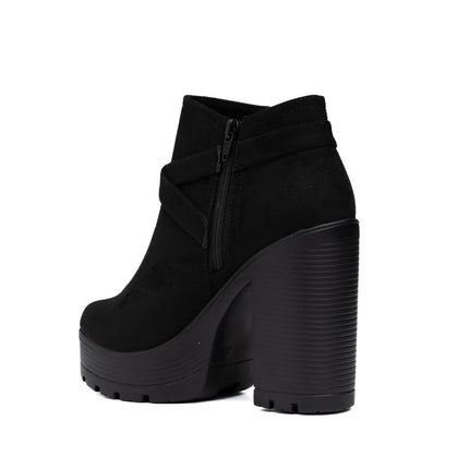 Botines Jorani - Negro Gamuza - Tienda Nébula