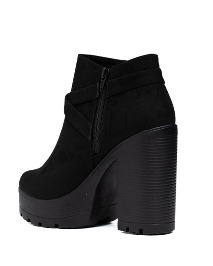 Botines Jorani - Negro Gamuza - Tienda Nébula
