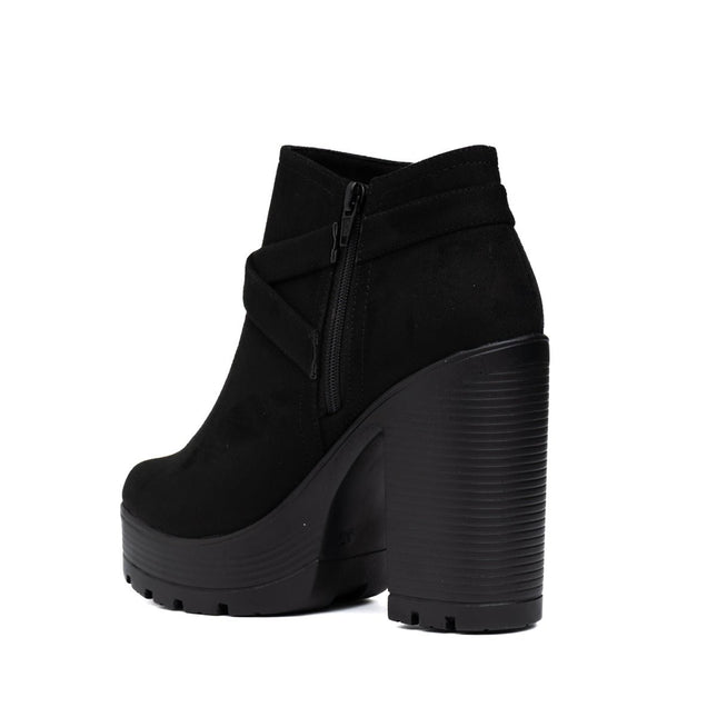Botines Jorani - Negro Gamuza - Tienda Nébula