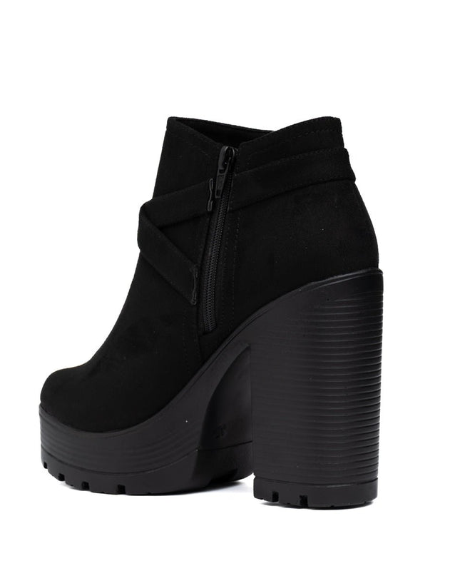 Botines Jorani - Negro Gamuza - Tienda Nébula