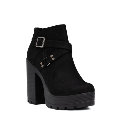Botines Jorani - Negro Gamuza - Tienda Nébula