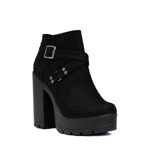 Botines Jorani - Negro Gamuza - Tienda Nébula