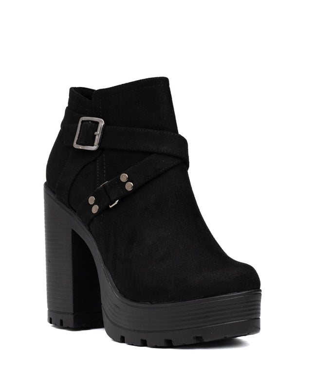 Botines Jorani - Negro Gamuza - Tienda Nébula