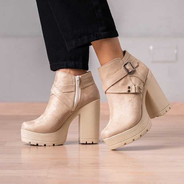 Botines Jorani - Nude - Tienda Nébula