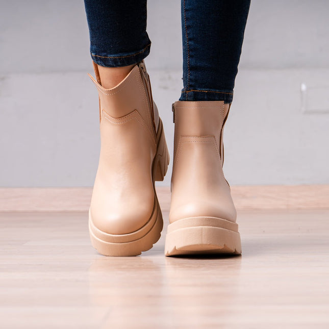Botines Kayra - Beige - Tienda Nébula