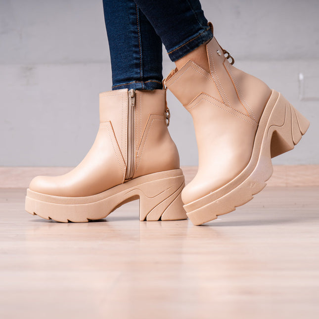 Botines Kayra - Beige - Tienda Nébula