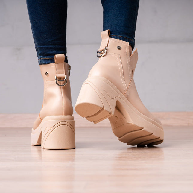 Botines Kayra - Beige - Tienda Nébula