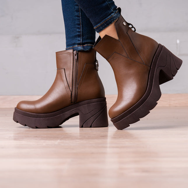 Botines Kayra - Marrón - Tienda Nébula