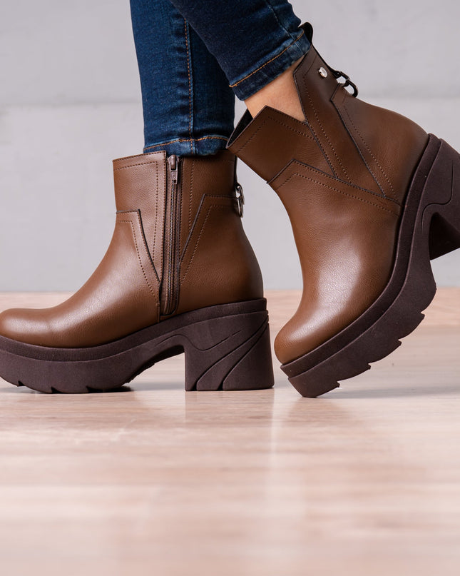 Botines Kayra - Marrón - Tienda Nébula