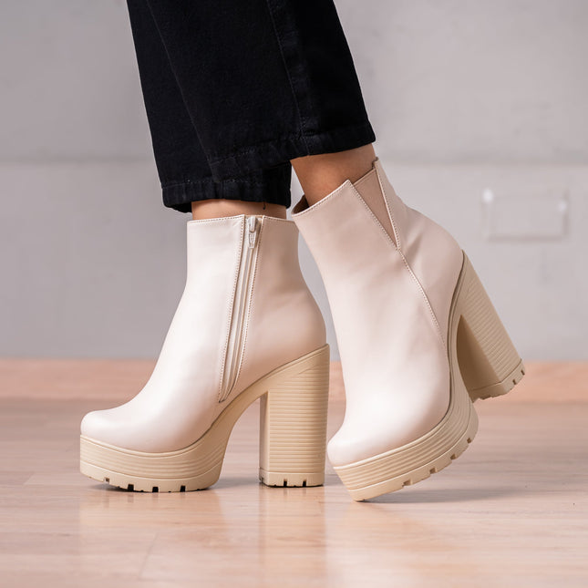 Botines Kovazi - Nude - Tienda Nébula
