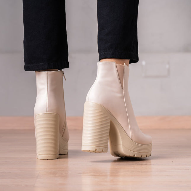 Botines Kovazi - Nude - Tienda Nébula