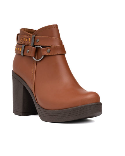 Botines Leandra - Camel - Tienda Nébula