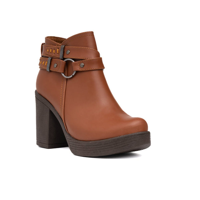 Botines Leandra - Camel - Tienda Nébula