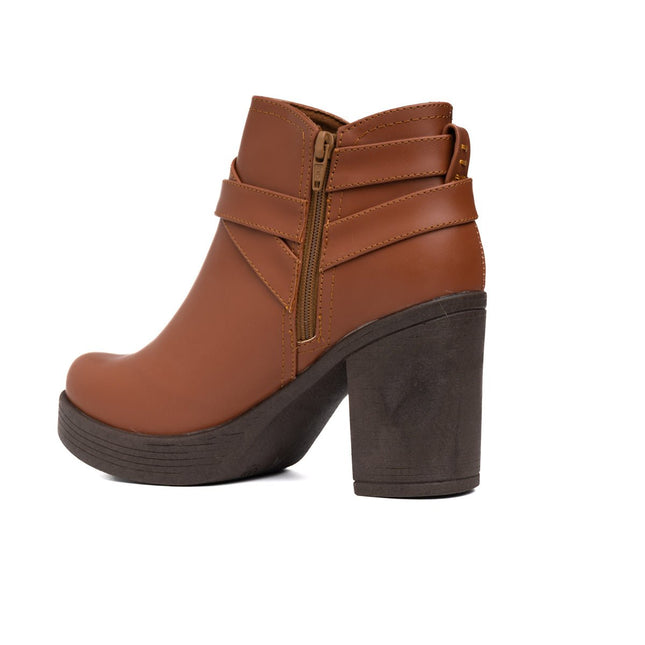 Botines Leandra - Camel - Tienda Nébula