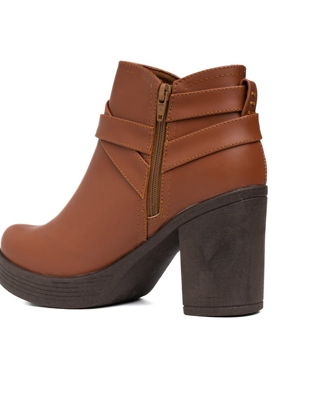 Botines Leandra - Camel - Tienda Nébula