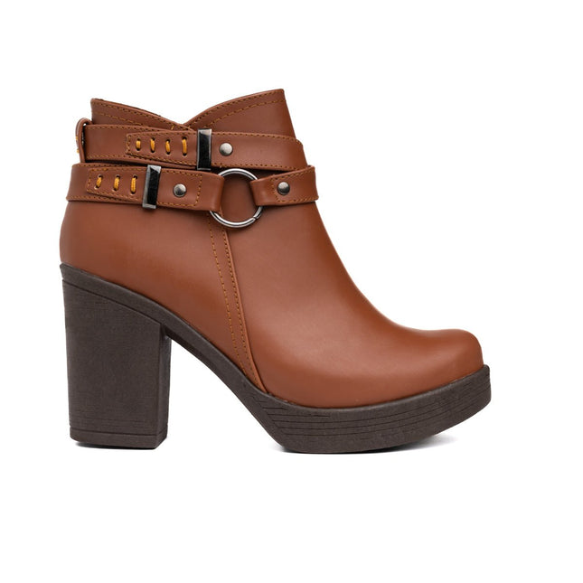 Botines Leandra - Camel - Tienda Nébula