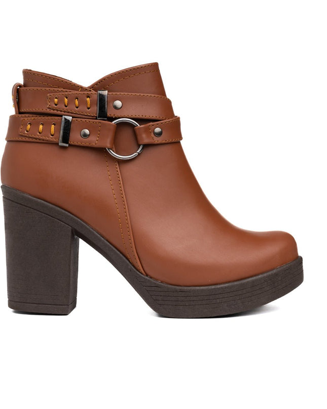 Botines Leandra - Camel - Tienda Nébula