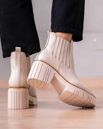 Botines Lirrachi - Nude - Tienda Nébula