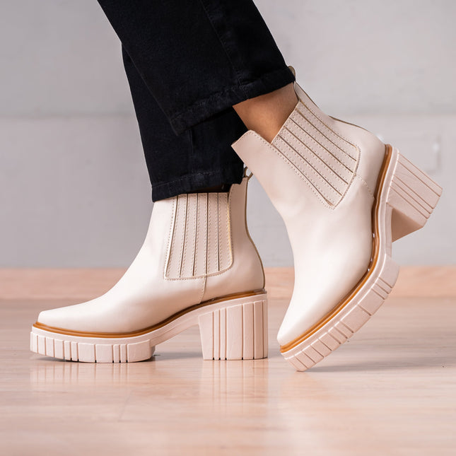 Botines Lirrachi - Nude - Tienda Nébula