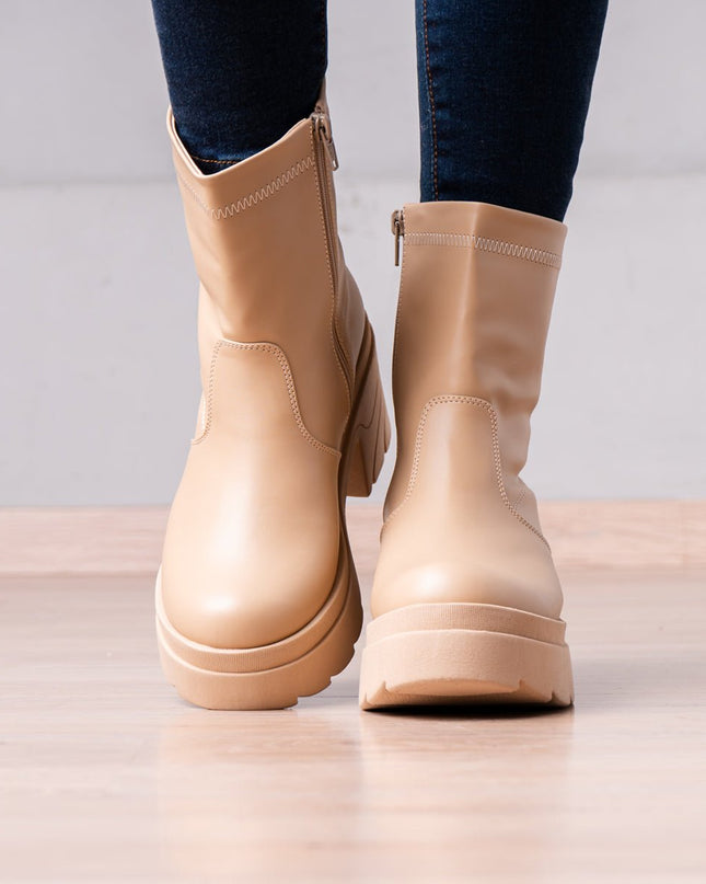 Botines Nadia - Beige - Tienda Nébula