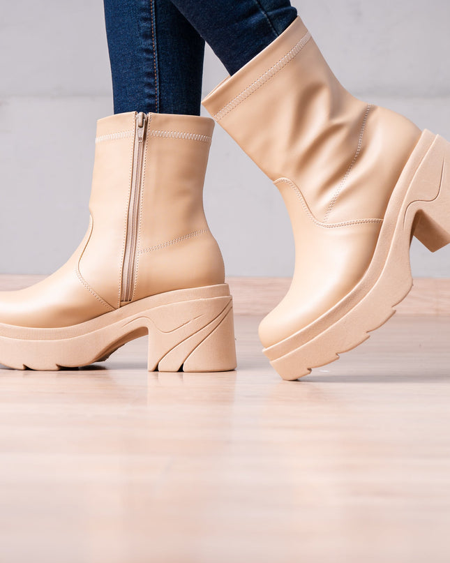 Botines Nadia - Beige - Tienda Nébula