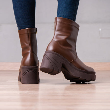 Botines Nadia - Marrón - Tienda Nébula