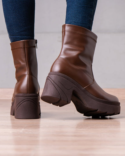 Botines Nadia - Marrón - Tienda Nébula