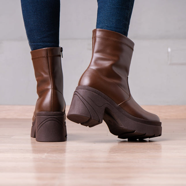 Botines Nadia - Marrón - Tienda Nébula