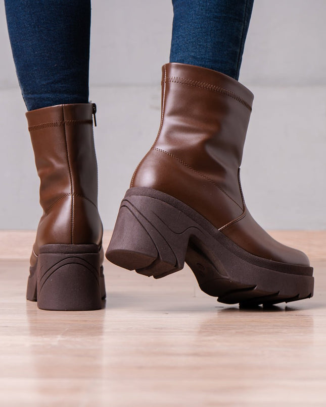 Botines Nadia - Marrón - Tienda Nébula
