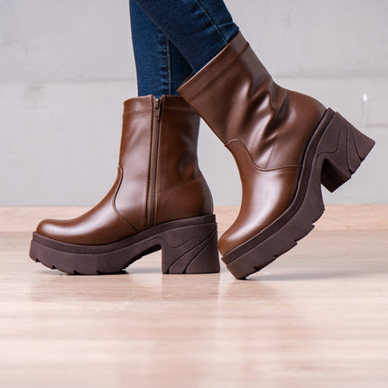 Botines Nadia - Marrón - Tienda Nébula