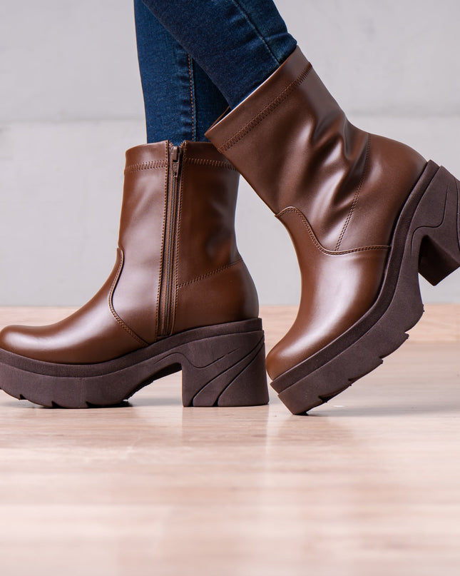 Botines Nadia - Marrón - Tienda Nébula