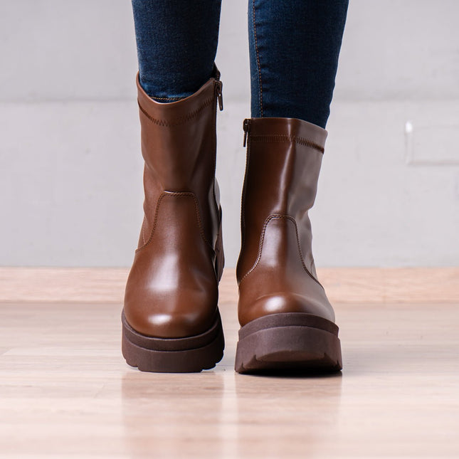 Botines Nadia - Marrón - Tienda Nébula