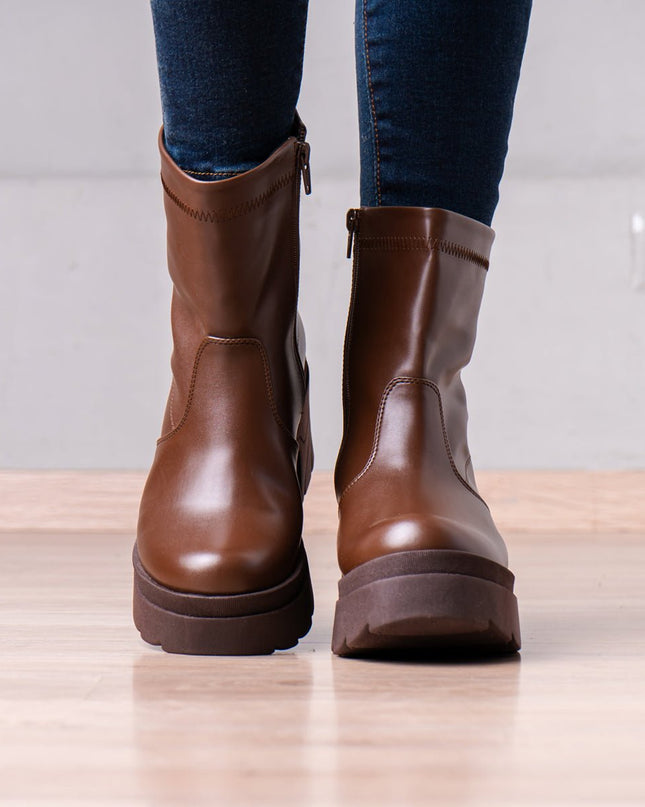 Botines Nadia - Marrón - Tienda Nébula