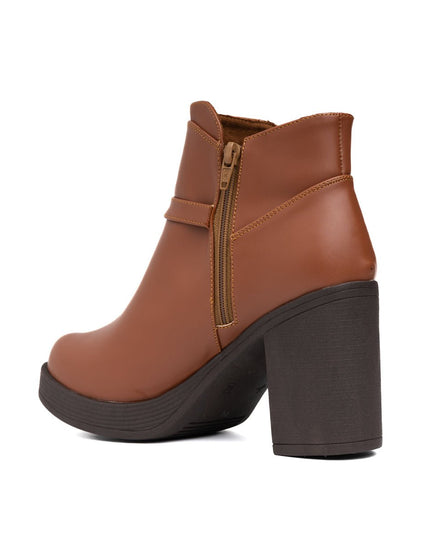 Botines Normelia - Camel - Tienda Nébula
