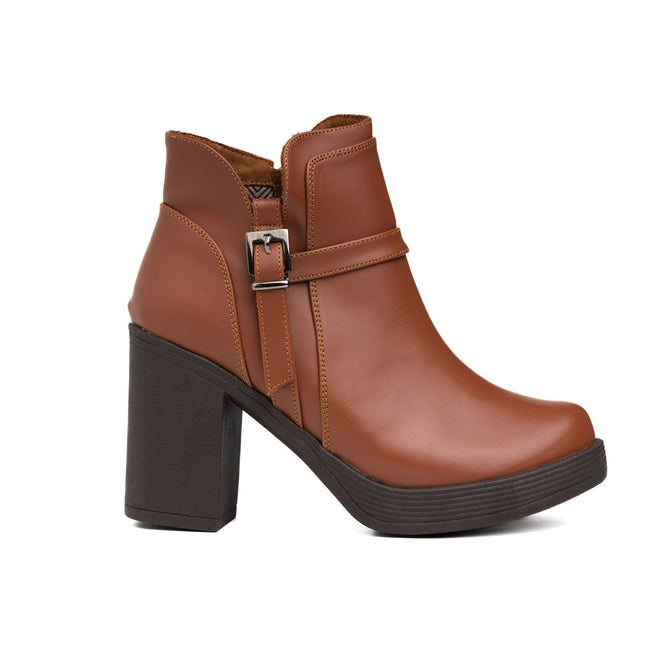 Botines Normelia - Camel - Tienda Nébula