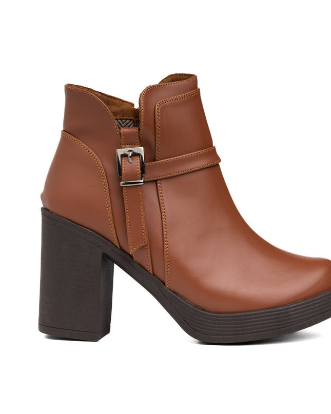 Botines Normelia - Camel - Tienda Nébula