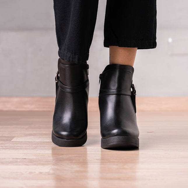Botines Normelia - Negro - Tienda Nébula