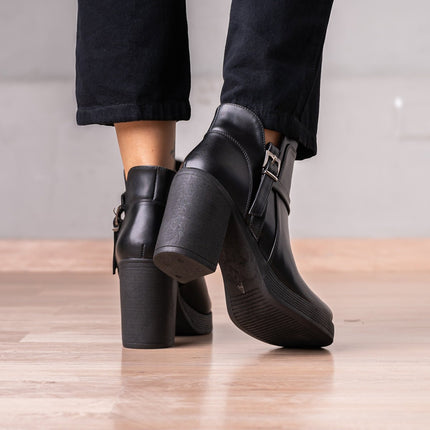Botines Normelia - Negro - Tienda Nébula