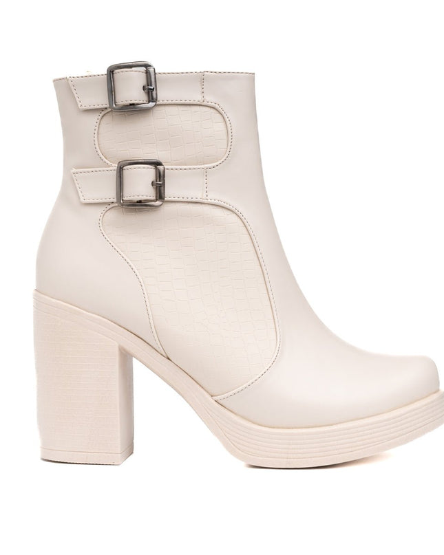 Botines Rozberith - Nude - Tienda Nébula