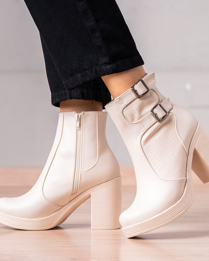 Botines Rozberith - Nude - Tienda Nébula