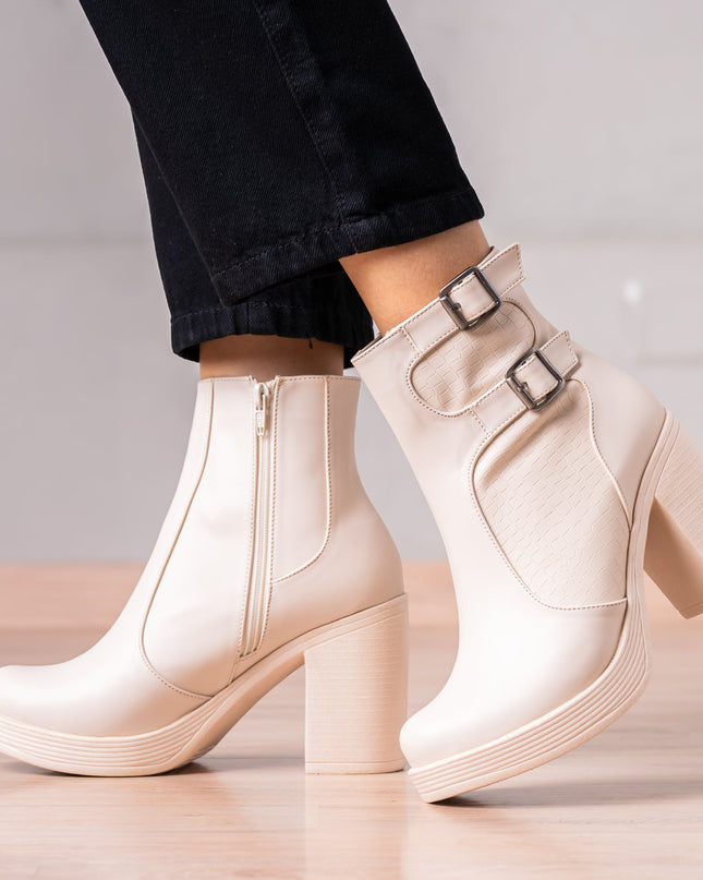 Botines Rozberith - Nude - Tienda Nébula
